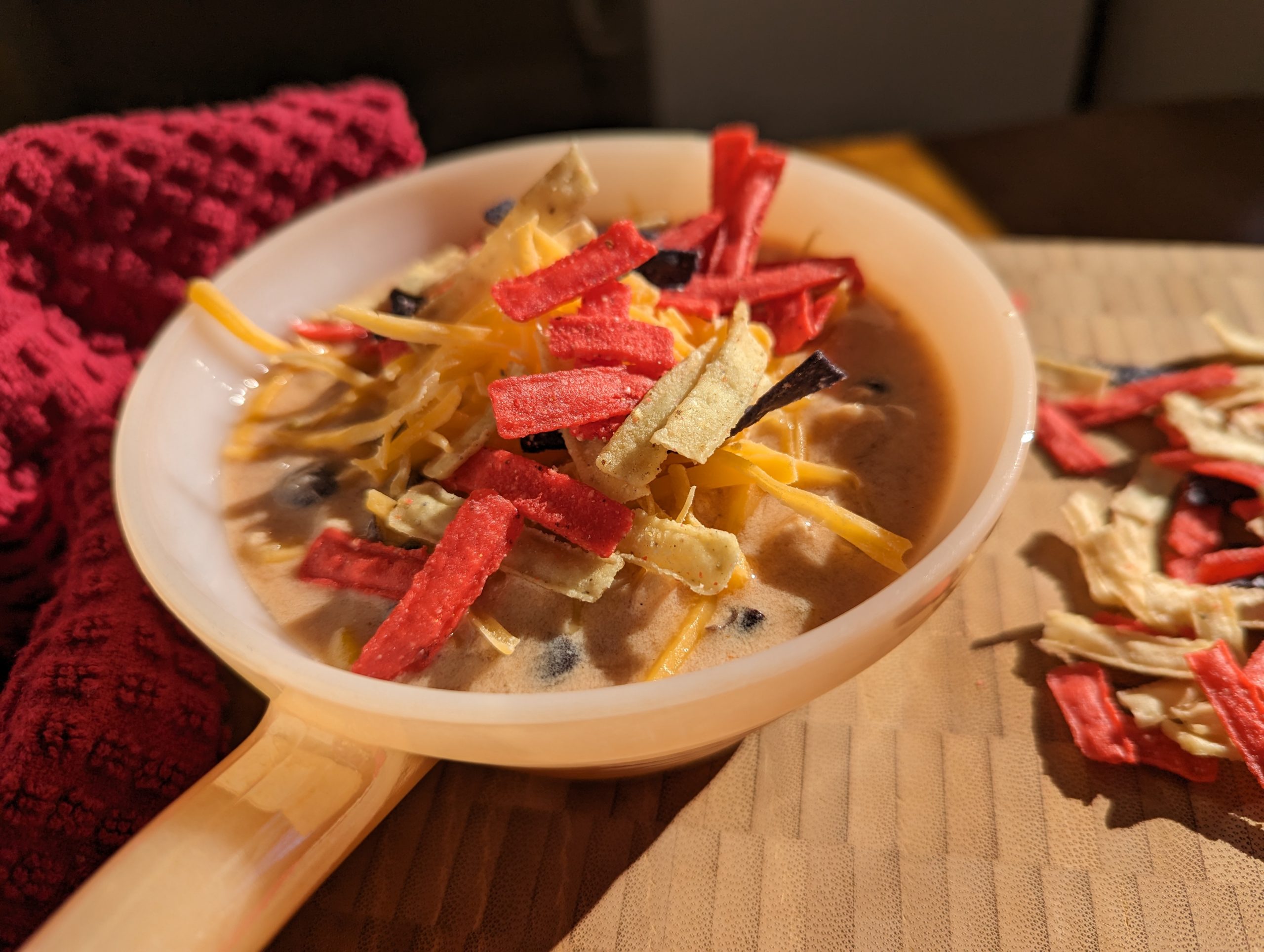 Chicken Tortilla Soup in bowl