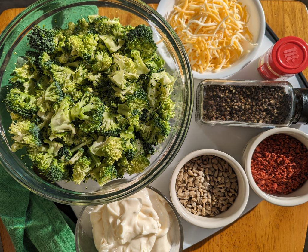 Broccoli Crunch Salad ingredients