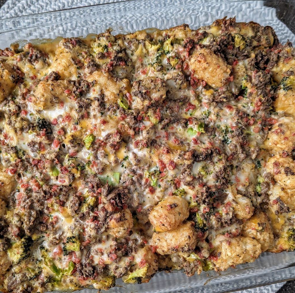 Cracked hamburger hash casserole