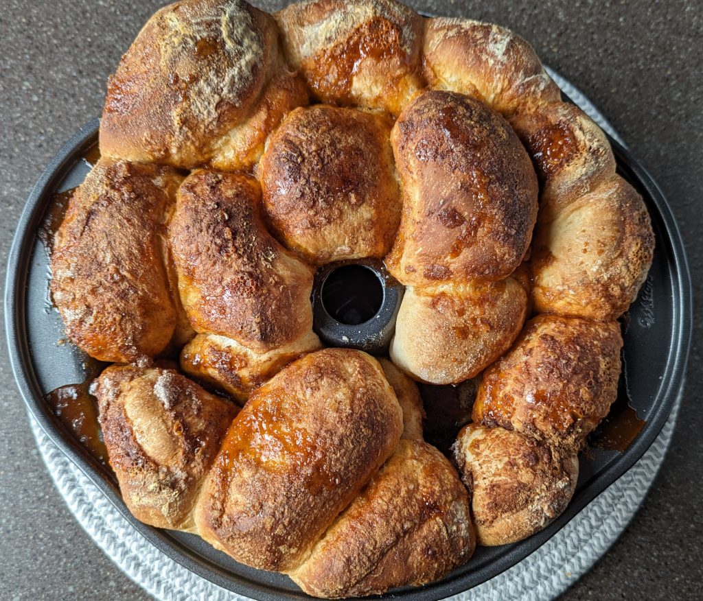 Baked Make Ahead Monkey Bread.