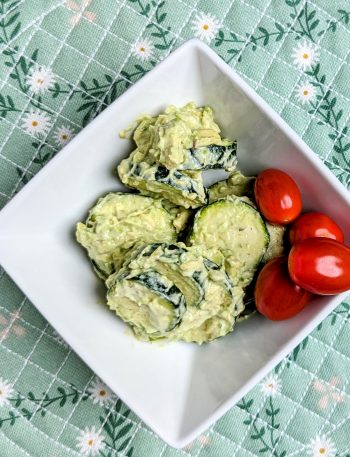 creamy avocado zucchini salad