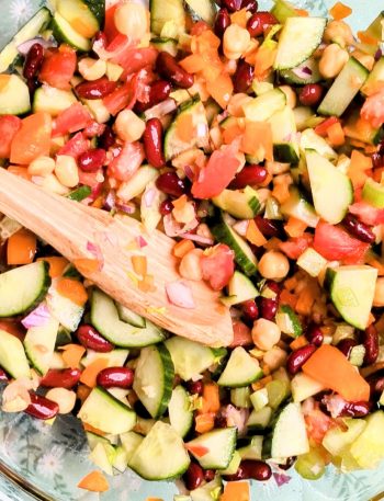 mediterannean bean salad