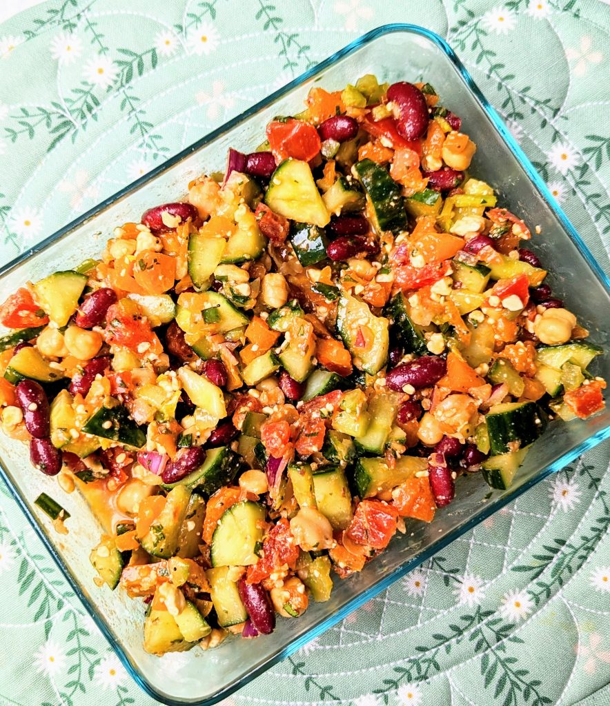 mediterannean bean salad