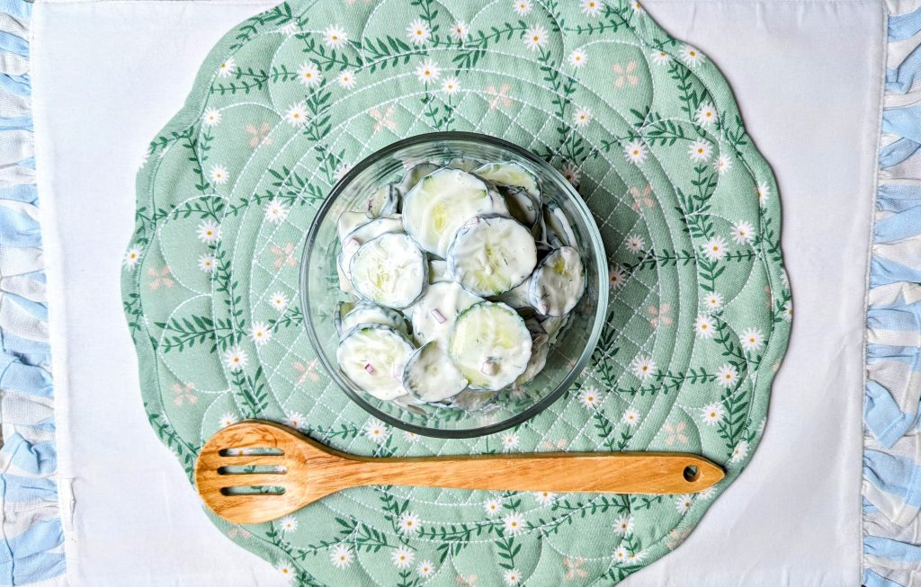 cucumber sour cream salad