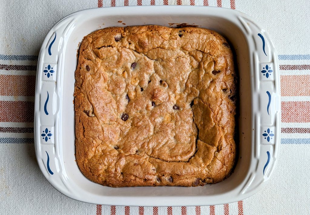 baked peanut butter butterscotch blondies