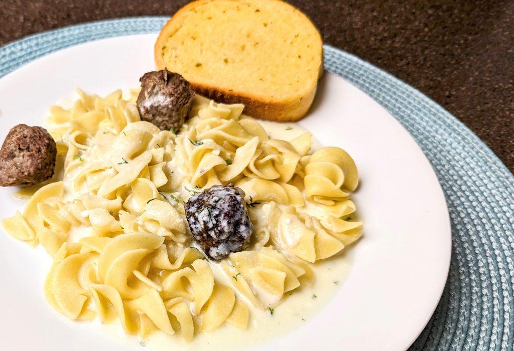 swedish meatballs with dill sauce family meal version