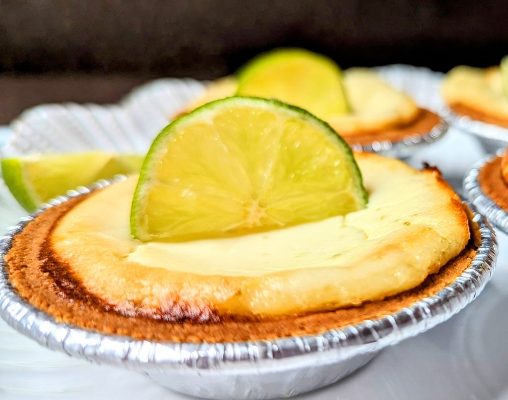 mini lime cheesecakes