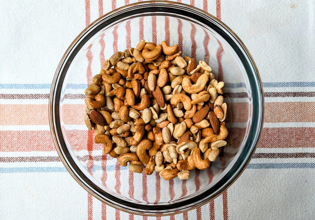 mixed nuts in bowl