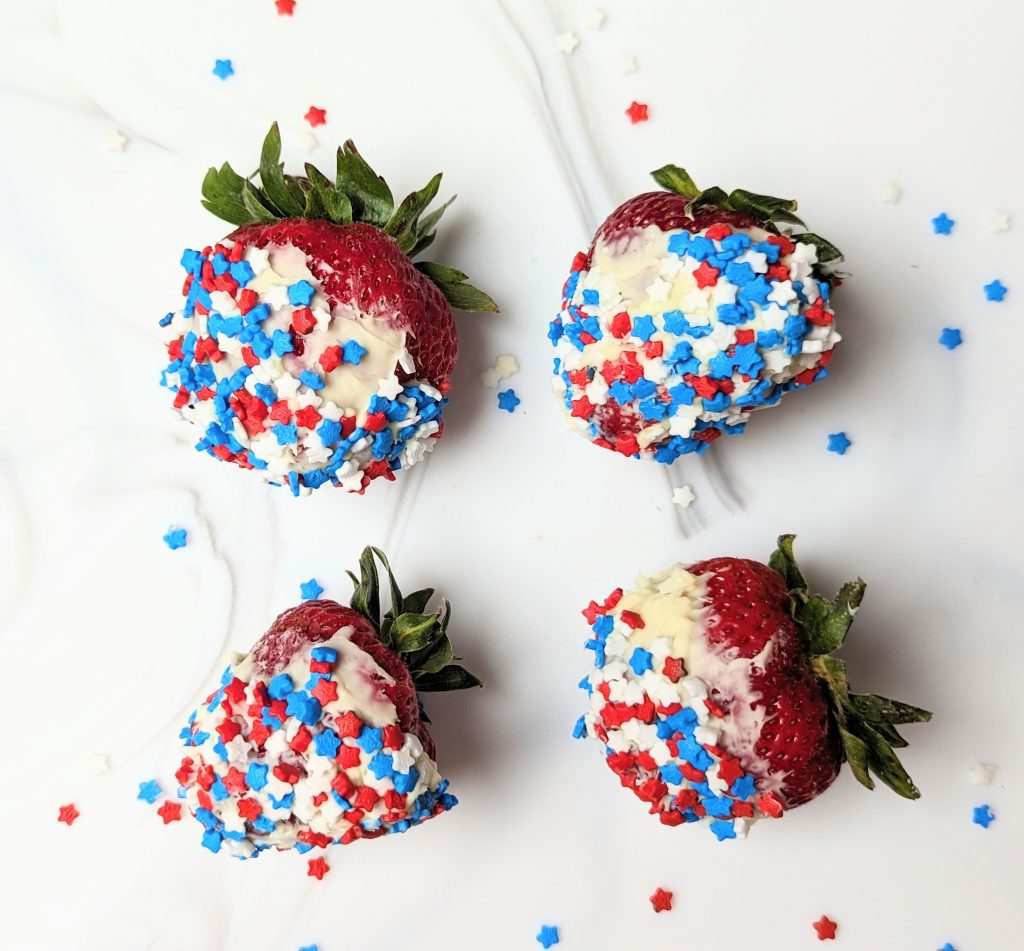 patriotic chocolate dipped strawberries