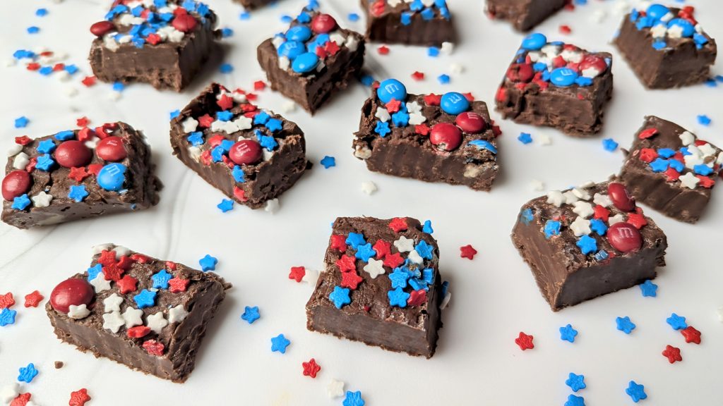 patriotic festive fudge