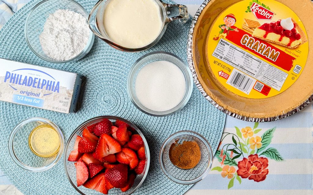 strawberries and cream pie ingredients