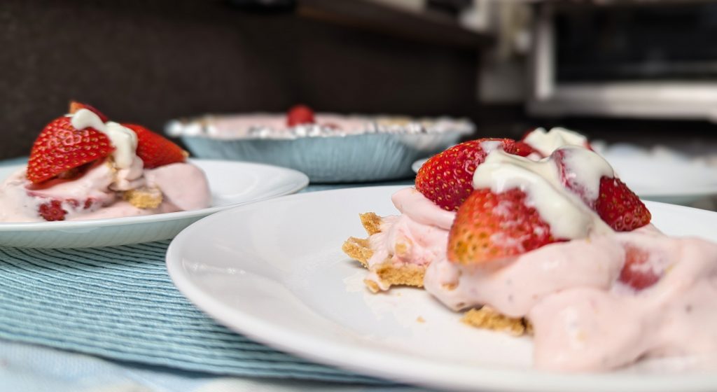 Strawberries and Cream Pie