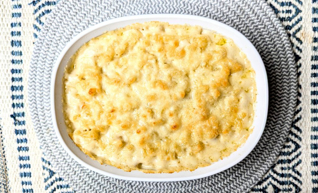 cheddar parmesan mac and cheese baked