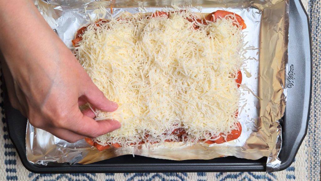 adding cheese