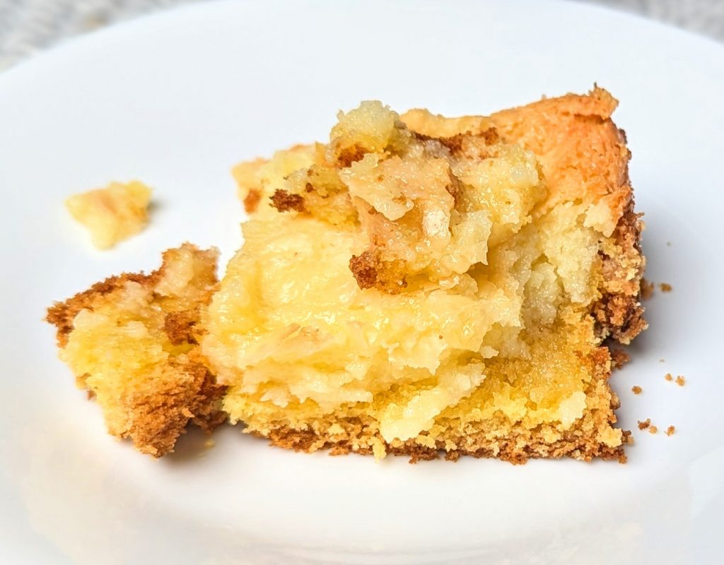 ooey gooey butter cake on plate