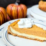 Two layer pumpkin cheesecake