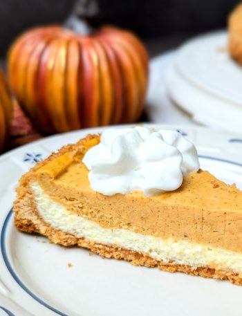 Two layer pumpkin cheesecake