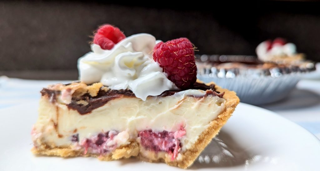 chocolate raspberry cheesecake, a dessert from Kitchen Ready Betty