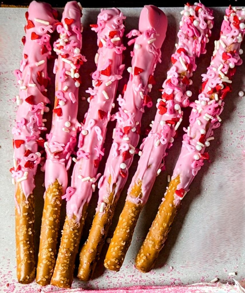 pink out pretzels