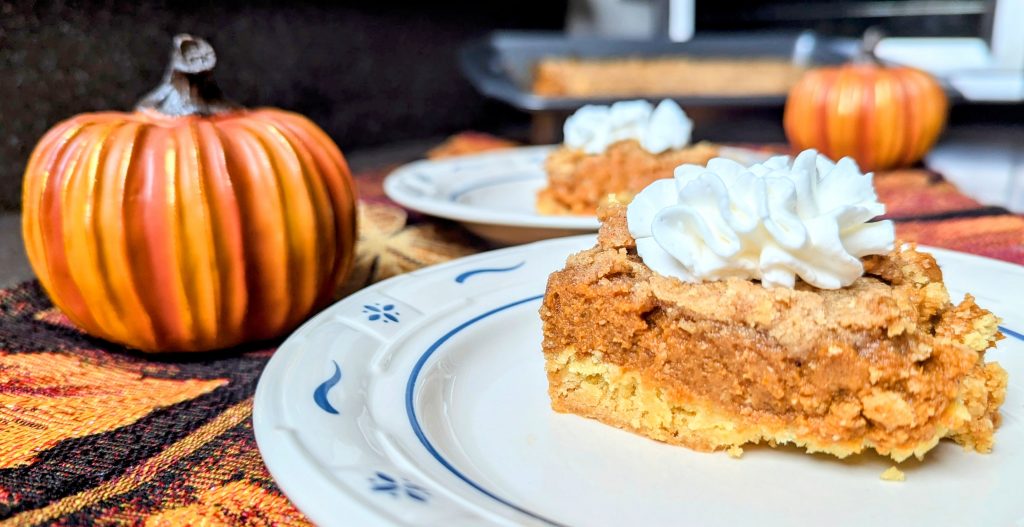 pumpkin spice crumble on plate