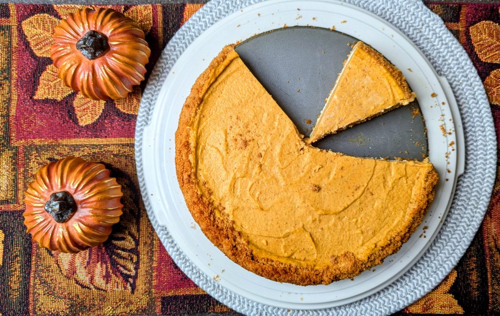 Two Layer Pumpkin Cheesecake