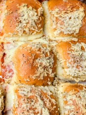 cheesy pepperoni pizza sliders