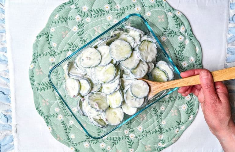 cucumber sour cream salad
