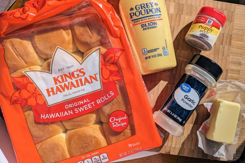 ham and swiss cheese sliders ingredients