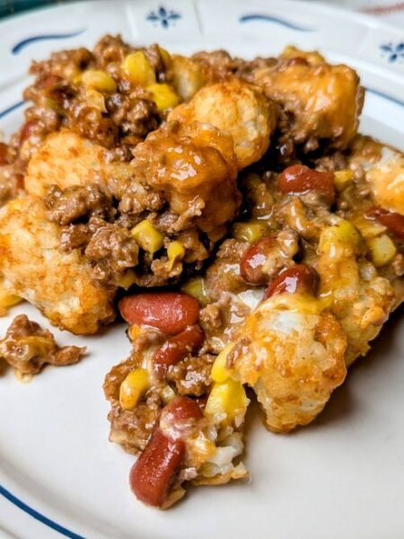 cowboy casserole on plate