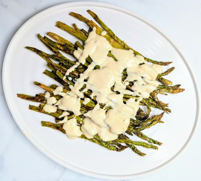 asparagus with dijon cream sauce