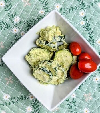 creamy avocado and zucchini salad