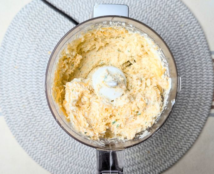 cream cheese mixture in food processor