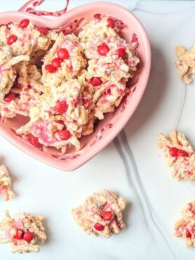 white chocolate haystacks