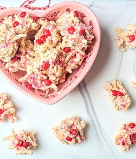 white chocolate haystacks