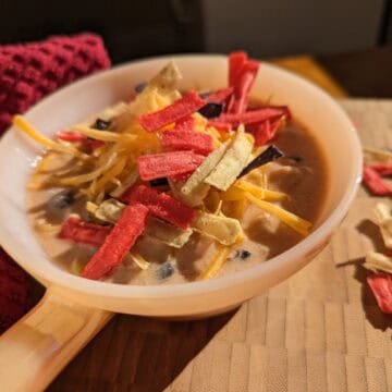 creamy chicken enchilada soup