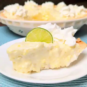 margarita pie on plate