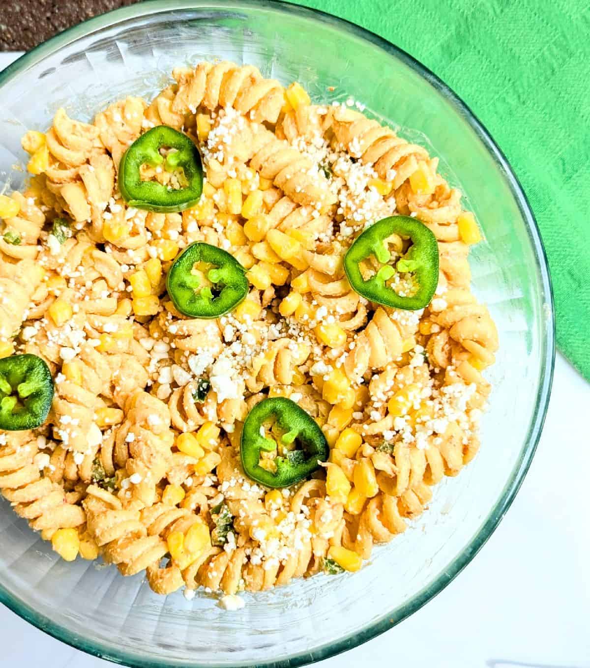 salad with jalapenos on top