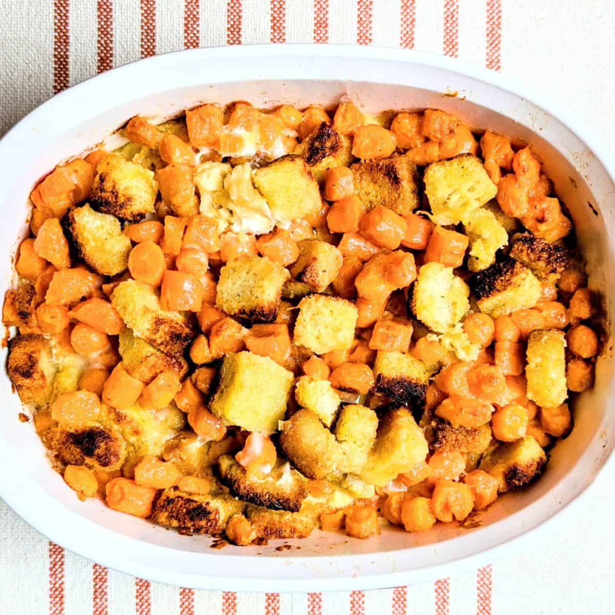 creamy cheesy carrot casserole