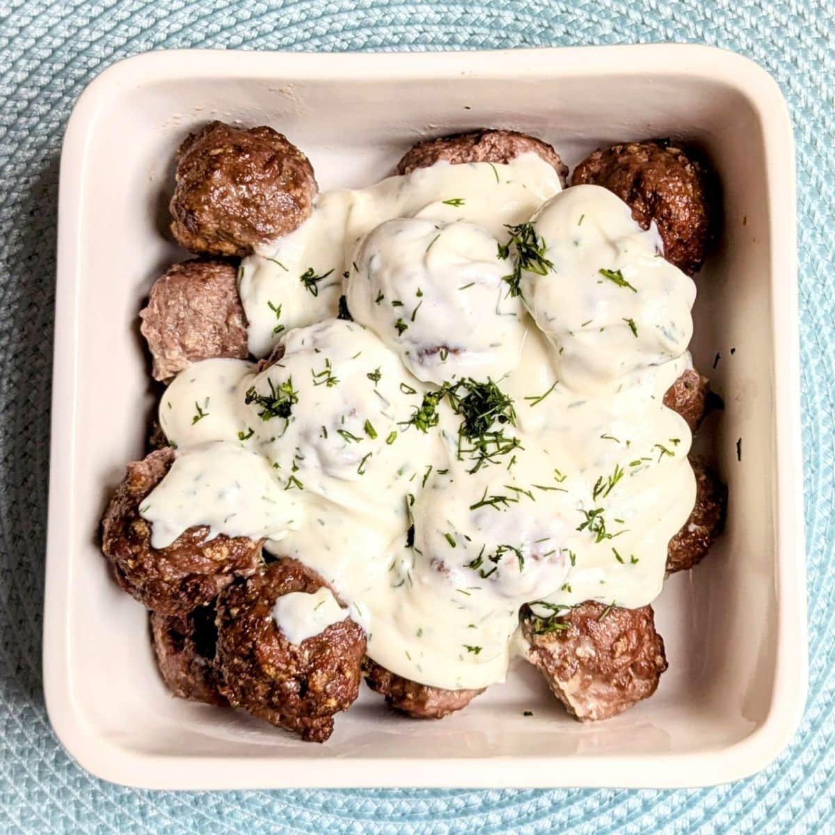 swedish meatballs with dill sauce