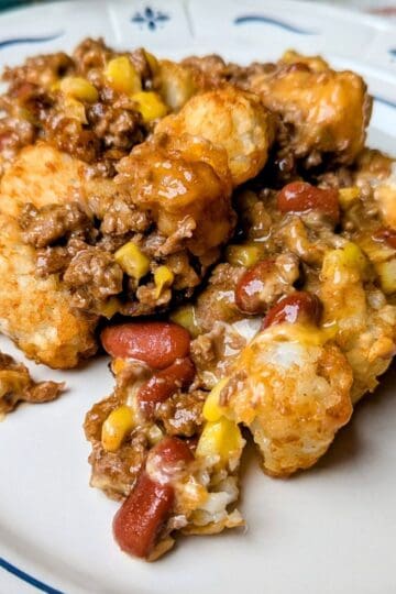 cowboy casserole on plate