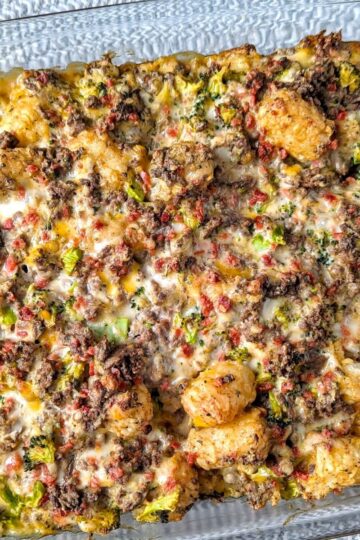 cracked hamburger hash casserole