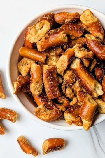 parmesan herb seasoned pretzels