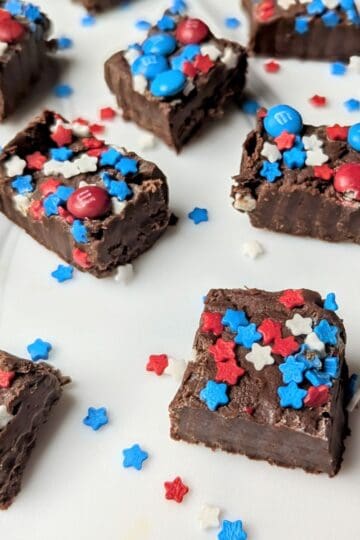 patriotic festive fudge