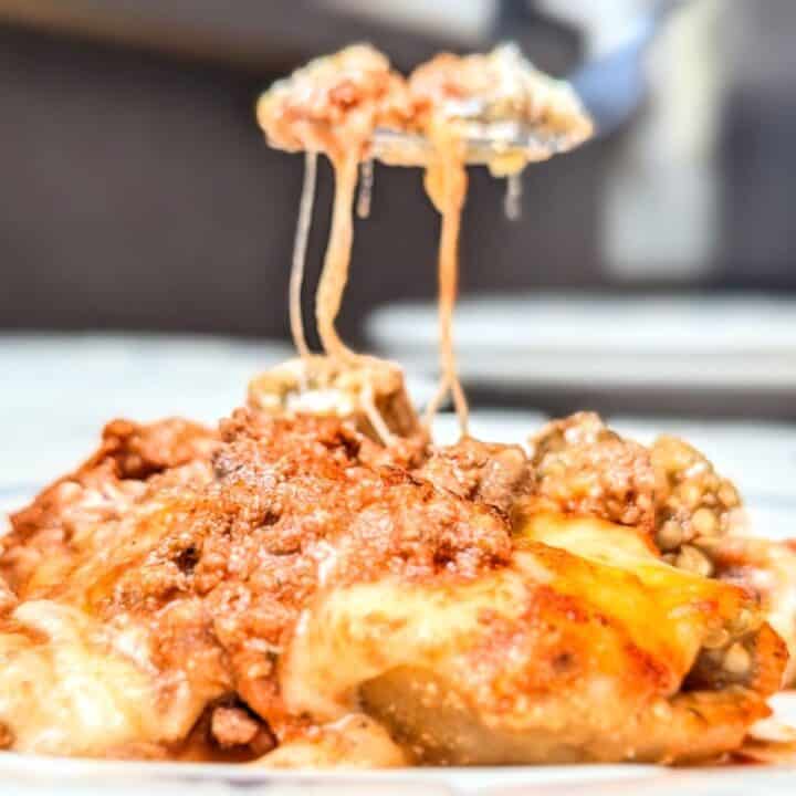 three cheese eggplant italiano