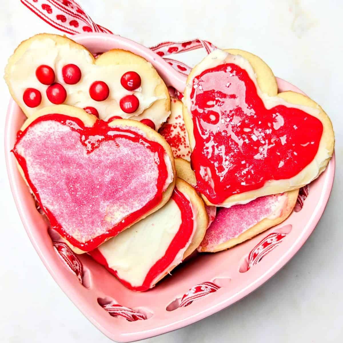valentine butter cookies