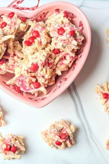 white chocolate haystacks