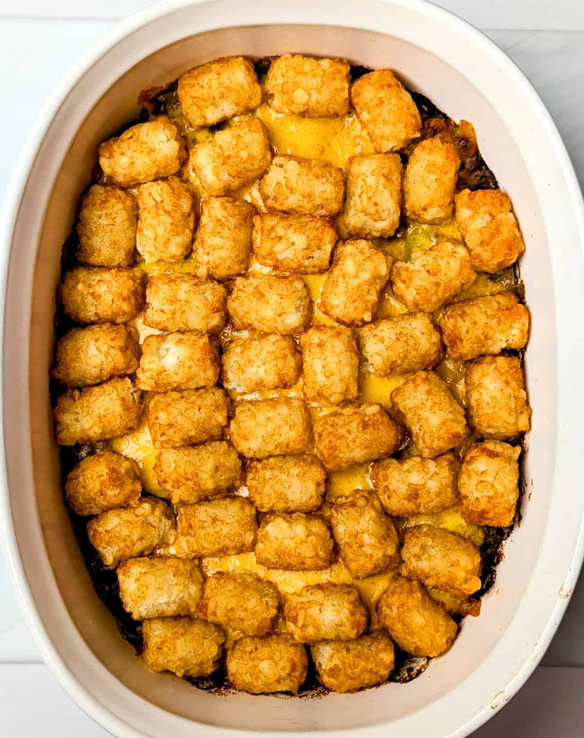 top of casserole