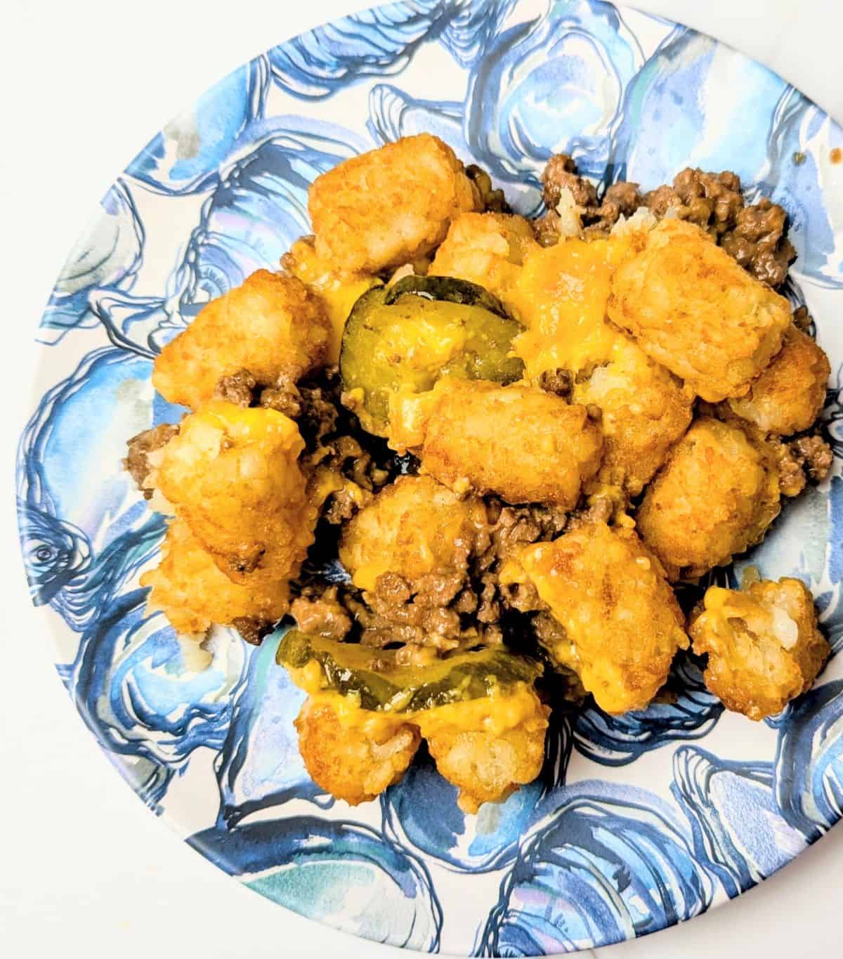 on a serving plate