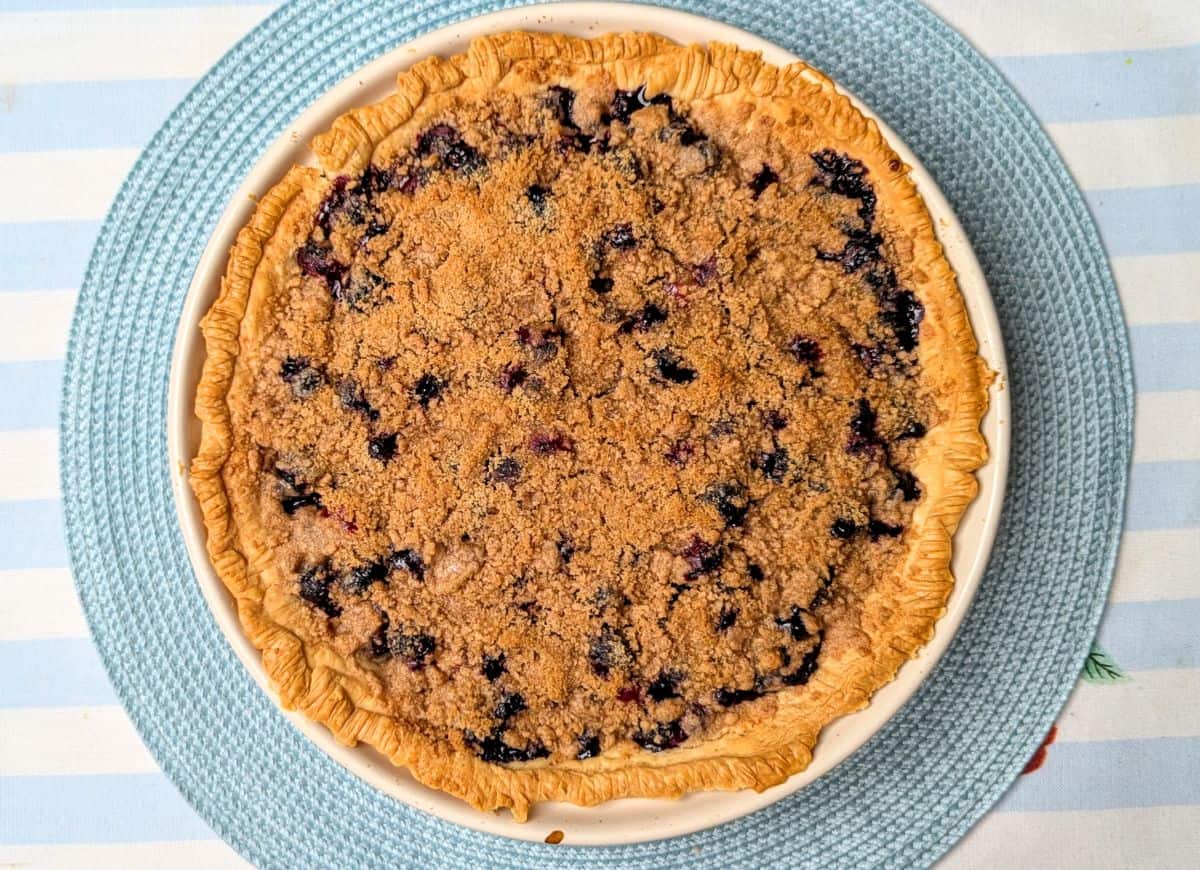 whole pie after baking