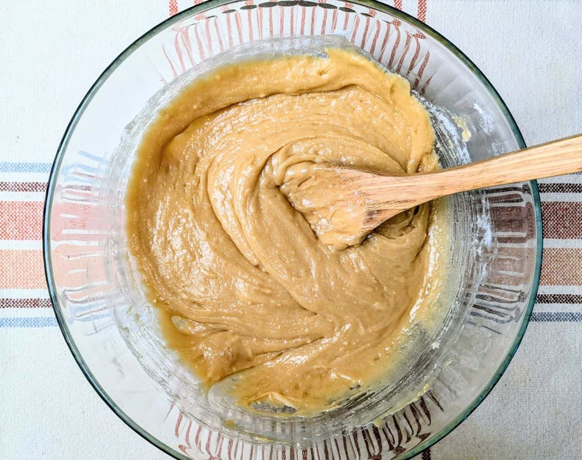 dry and wet ingredients combined